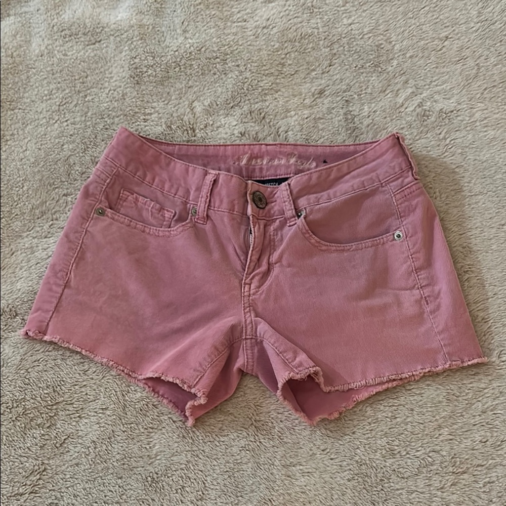 American Eagle Outfitters Purple Distressed Jean Shorts